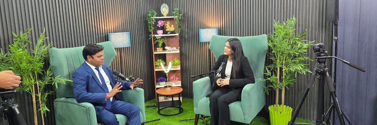 CA Himanshu Goel in a professional interview session